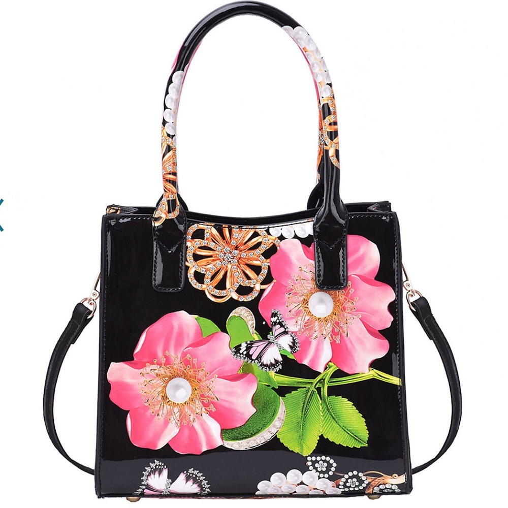 Mellow World Saddie Floral Satchel Bag